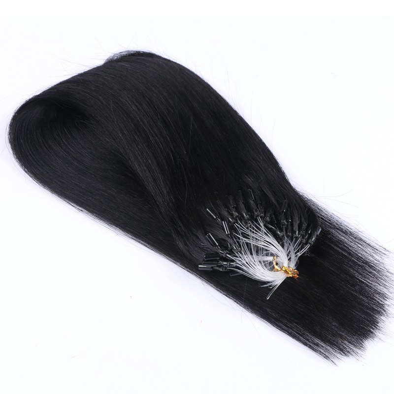 High Quality No Any Split Micro Ring Hair For Woman Velvet Cuticle Remy human Micro Loop Hair Straight